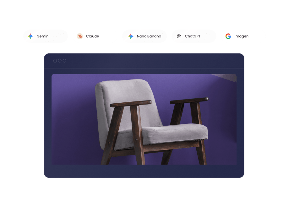 KI-Arbeitsbereich, der ChatGPT, Claude, Gemini und Automatisierungstools für die Erstellung von Inhalten, die Website-Verwaltung und Marketing-Workflows integriert