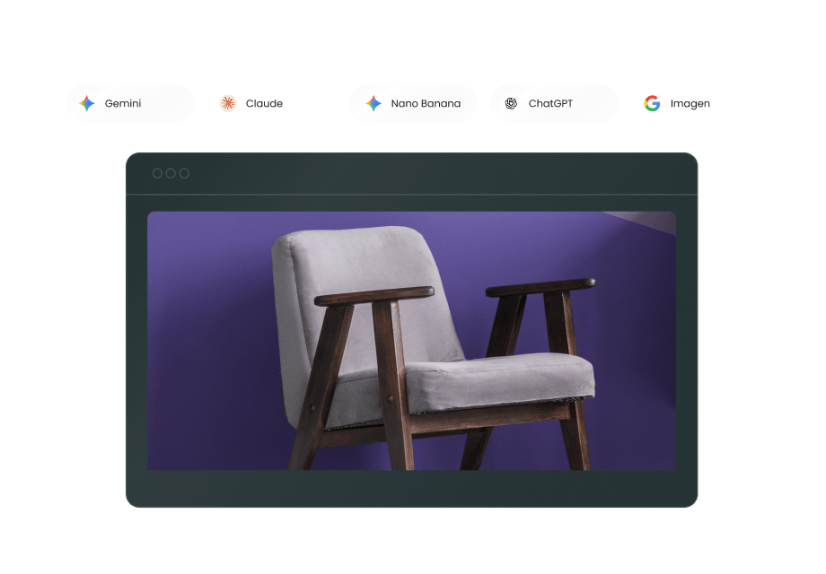 AI workspace integrating ChatGPT, Claude, Gemini, and automation tools for content creation, website management, and marketing workflows