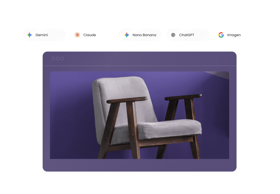 Espacio de trabajo con IA que integra ChatGPT, Claude, Gemini y herramientas de automatización para la creación de contenidos, la gestión de sitios web y los flujos de trabajo de marketing