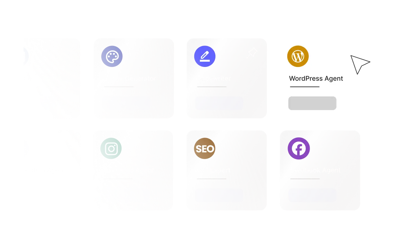 SiteGround AI Studio agents for copywriting, SEO, image generation, and social media marketing