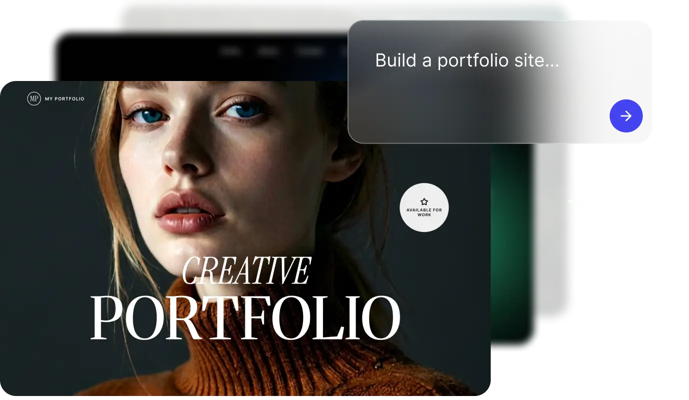 Coderick AI chat interface building a website from a prompt