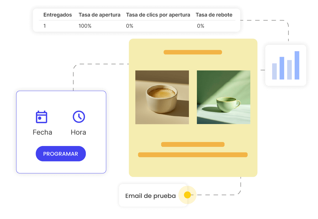 Prueba, optimiza y mejora con cada email