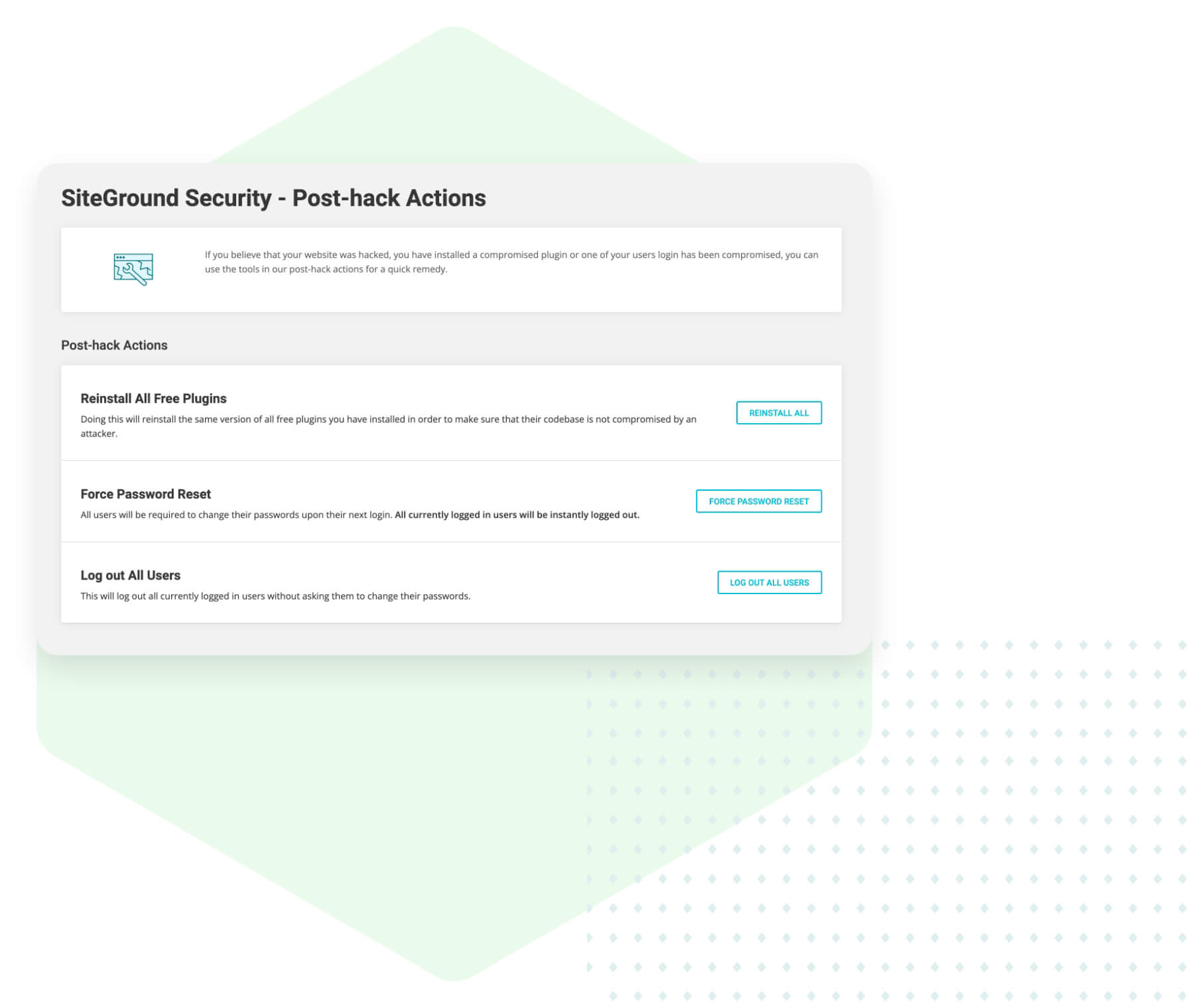 Habilita acciones posteriores al hackeo