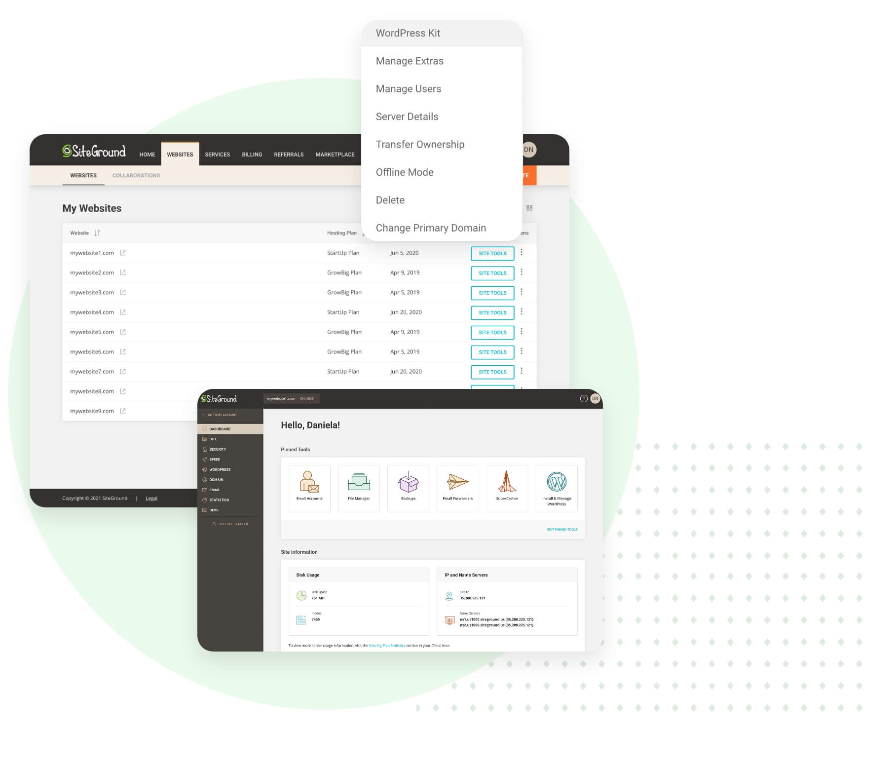 Friendly Client Area & Control Panel