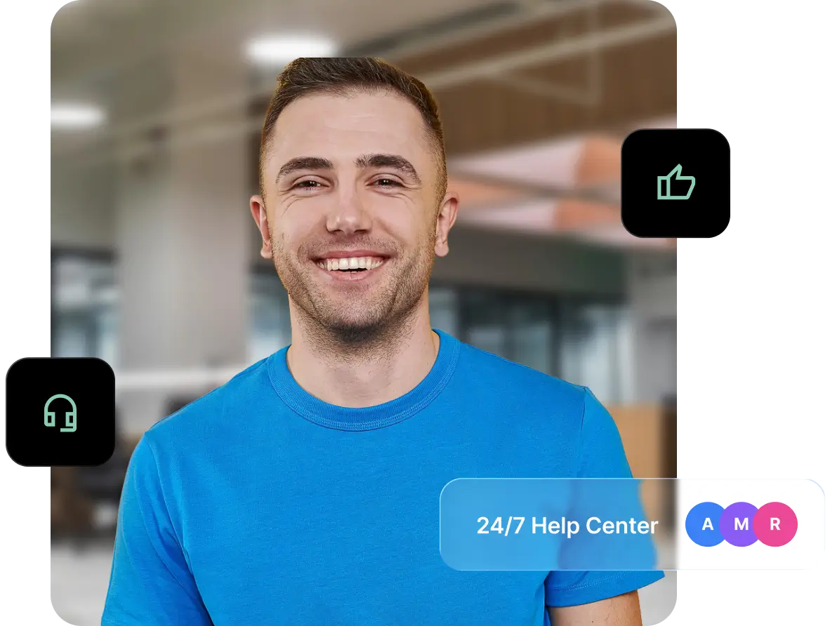 SiteGround support representative available 24/7 via chat, phone, and ticket