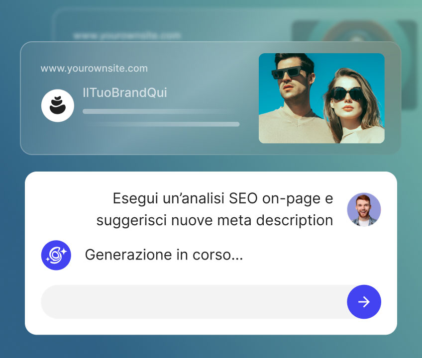 Agente IA per WordPress, esegue un audit SEO sulla pagina e genera meta descrizioni tramite chat