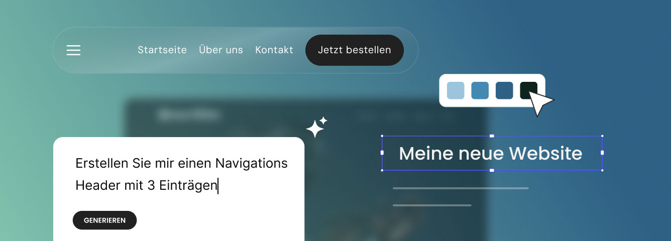 KI-Agent für WordPress, Erstellung von Site-Navigation und Menüs per Chat