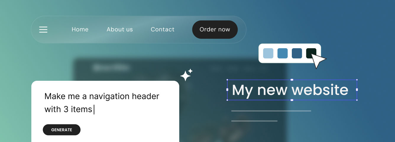 AI agent for WordPress, creating site navigation and menus by chat