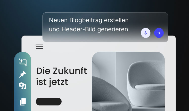 KI-Agent für WordPress erstellt einen neuen Blog-Beitrag und generiert ein Headerbild aus einer Chat-Eingabeaufforderung