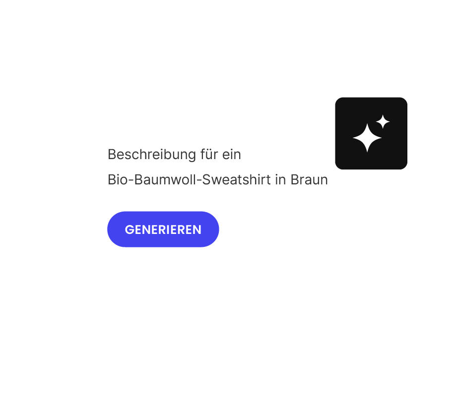 Sparen Sie Zeit mit KI-gestützter Produktinhaltserstellung