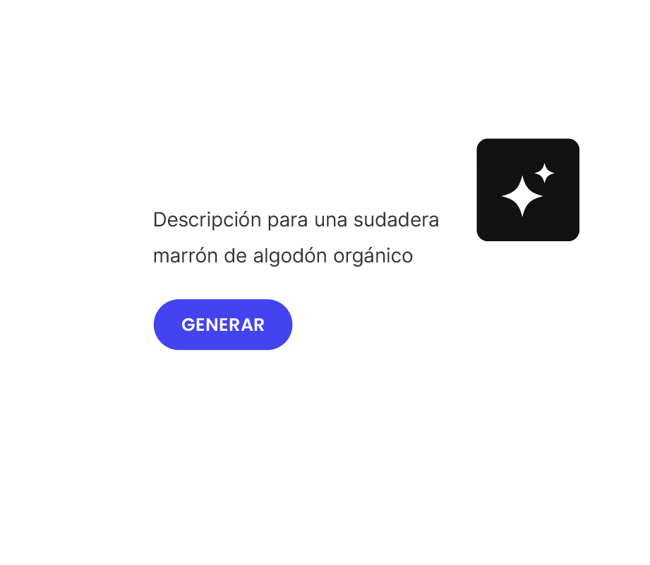 Ahorra tiempo con la creación de contenidos para productos con IA.