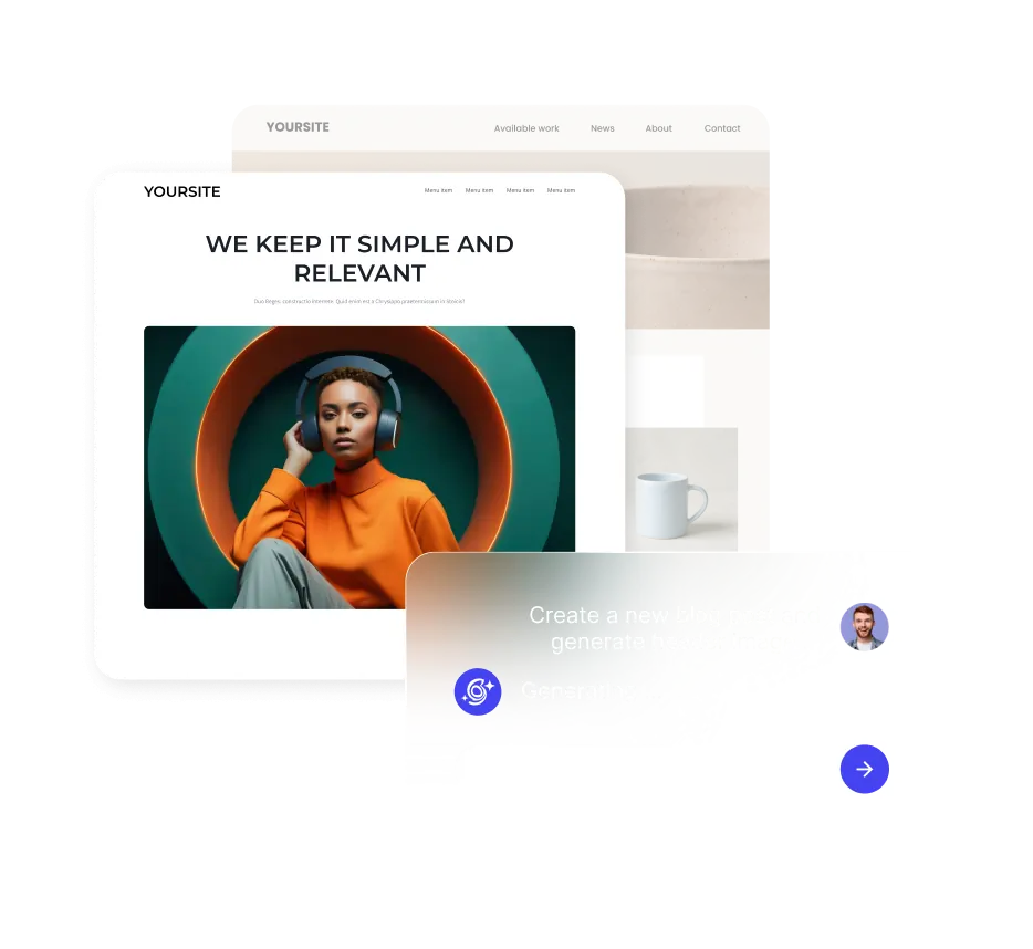 SiteGround AI Agent for WordPress generating a blog post and header image to update a client website