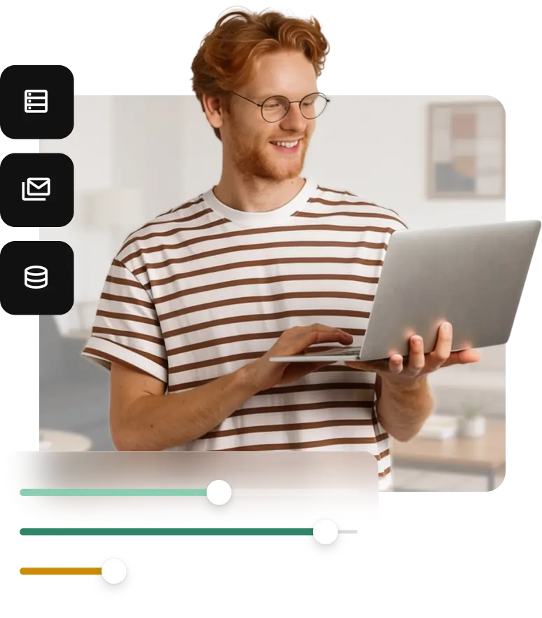 Building custom SiteGround hosting plans with adjustable storage, email and database resources