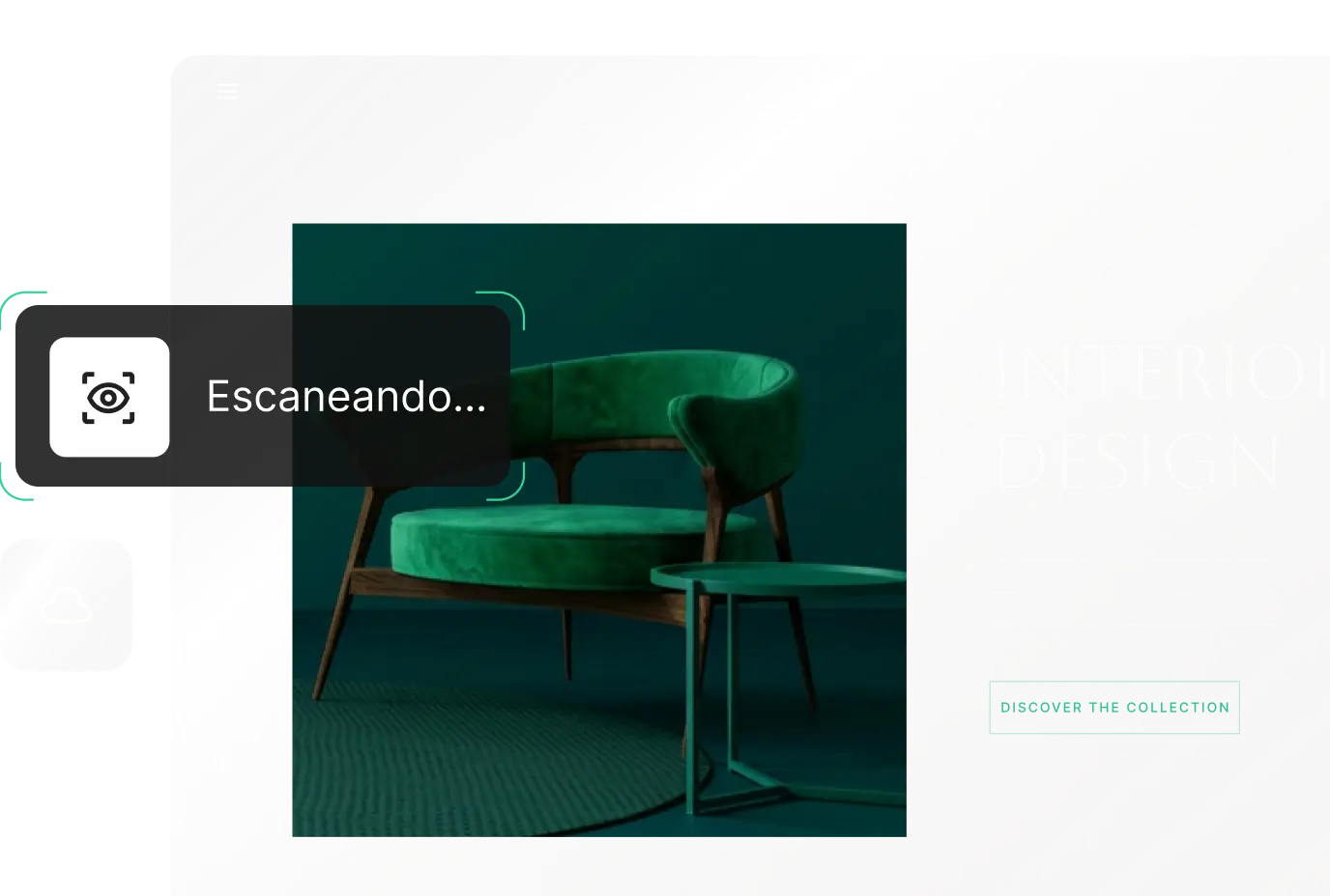 Sitio web de diseño de interiores siendo escaneado por SiteGround Site Scanner