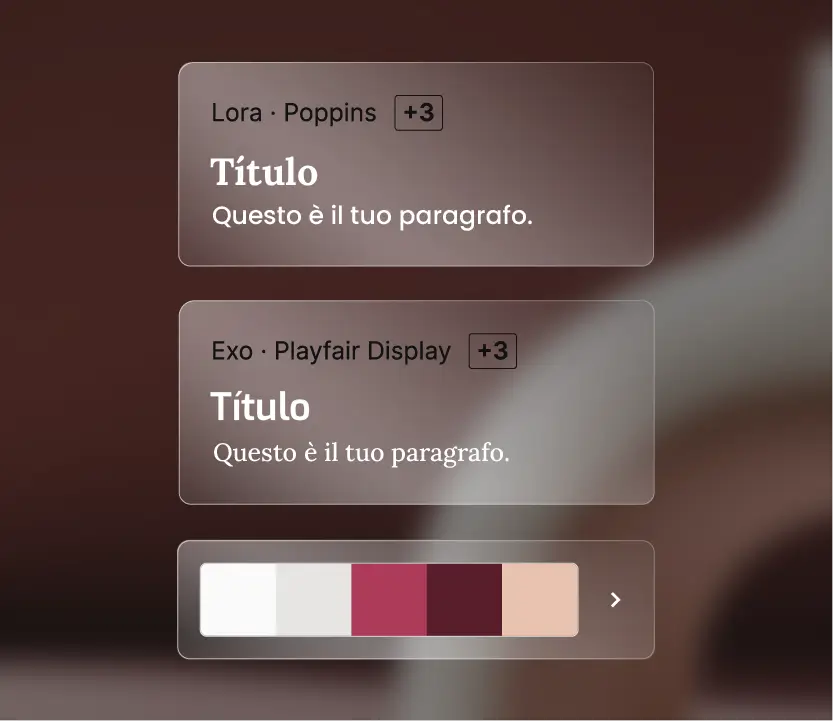 Progetta usando layout già pronti, font curati e immagini premium