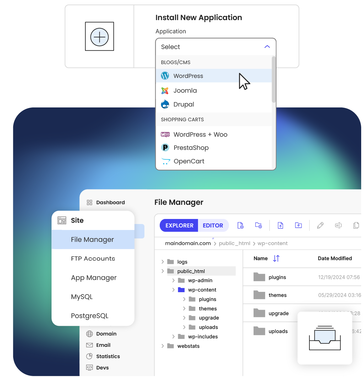 Intuitive Hosting Panel That Saves Time