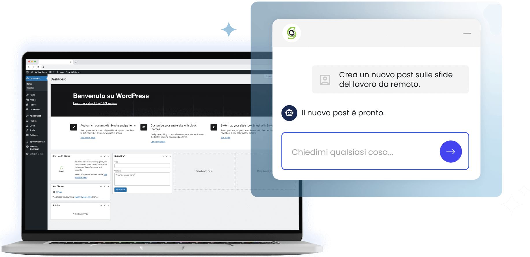 WordPress più intelligente e veloce con l'IA